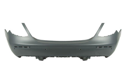MERCEDES E CLASS 2016 – 2020 REAR BUMPER PRIMED WITH 6 PARKING SENSOR HOLES