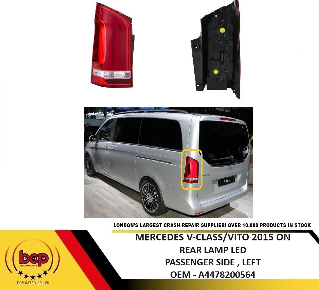MERCEDES V-CLASS VITO W447 W448 REAR LAMP ON TAIL GATE LED PASSENGER SIDE LEFT