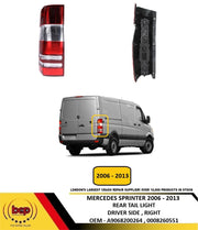 MERCEDES SPRINTER 2006 - 2013 REAR LIGHT TAIL LAMP RIGHT DRIVERS SIDE OFFSIDE