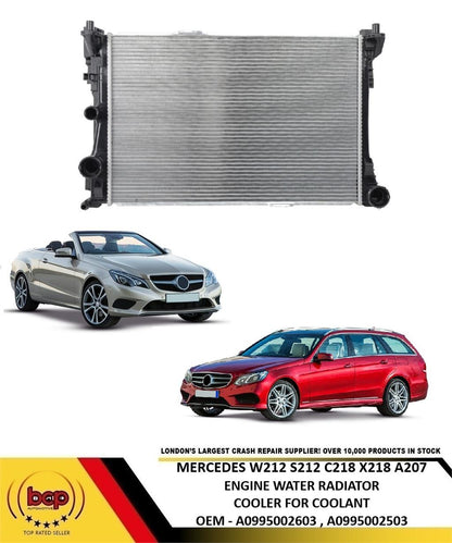 MERCEDES W212 S212 C218 X218 A207 C207 R172 ENGINE COOLANT RADIATOR A0995002603