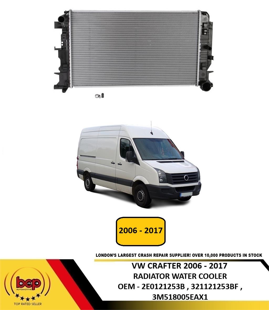VW CRAFTER 2006 - 2017 RADIATOR WATER COOLER NEW 2E0121253B 9065000002