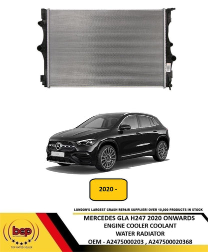 MERCEDES GLA H247 2020 ONWARDS WATER COOLING ENGINE RADIATOR A2475000203 NEW