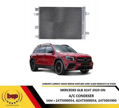 MERCEDES GLB X247 2020 ONWARDS CONDENSER AIR CONDITION RADIATOR OEM SPEC