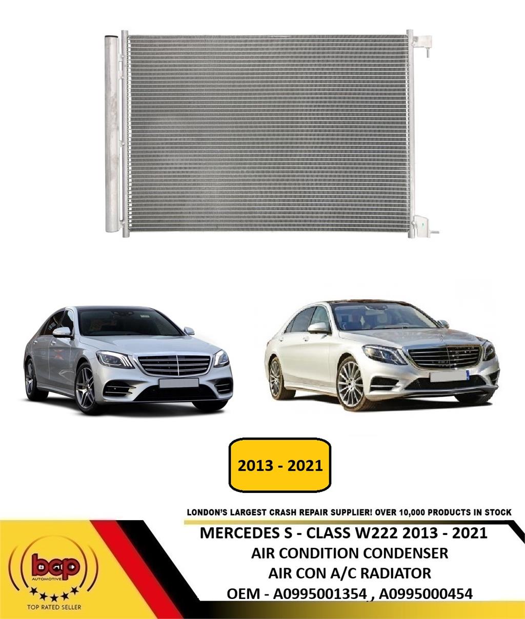 MERCEDES S - CLASS W222 2013 - 2021 AIR CONDITION CONDENSER A/C AIR CON RADIATOR WITH DRYER