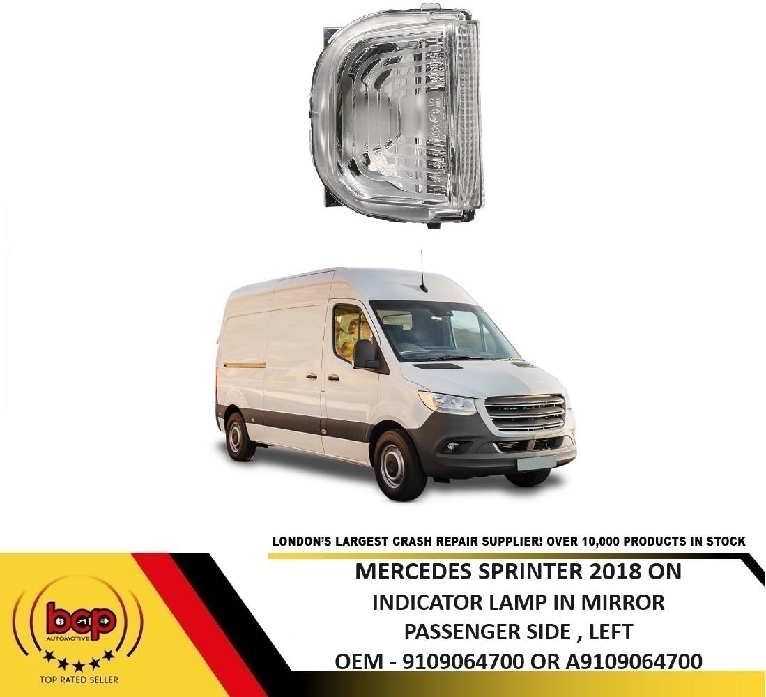 FORD TRANSIT 2018 ON DOOR MIRROR INDICATOR LAMP PASSENGER SIDE LEFT REPEATER