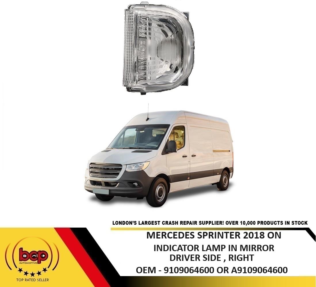 FORD TRANSIT 2018 ON DOOR MIRROR INDICATOR LAMP DRIVER SIDE RIGHT REPEATER