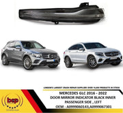 MERCEDES GLC 2016 - 2022 DOOR WING MIRROR INDICATOR LED BLACK PASSENGER SIDE