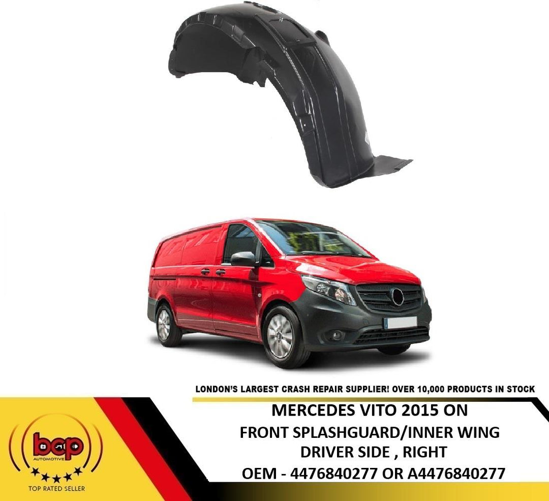 MERCEDES VITO 2015 ON FRONT WING SPLASHGUARD WHEELARCH LINER INNER DRIVER RIGHT