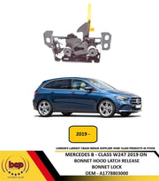 MERCEDES B  CLASS W247 2019 ON BONNET HOOD RELEASE LATCH LOCK A1778803000