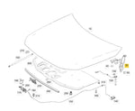 Load image into Gallery viewer, MERCEDES A-CLASS W177 2018 ON BONNET SUPPORT HINGE PASSENGER LEFT A1778801100