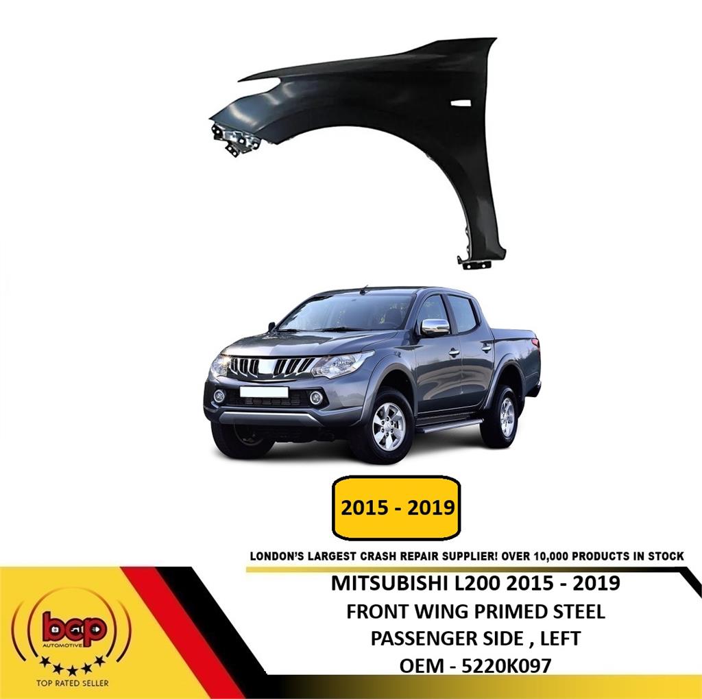 MITSUBISHI L200 2015 - 2019 FRONT WING PRIMED STEEL PASSENGER SIDE LEFT