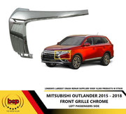 MITSUBISHI OUTLANDER 2015 - 2018 FRONT BUMPER MOULDING CHROME PASSENGER LEFT
