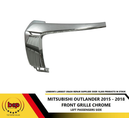 MITSUBISHI OUTLANDER 2015 - 2018 FRONT BUMPER MOULDING CHROME PASSENGER LEFT