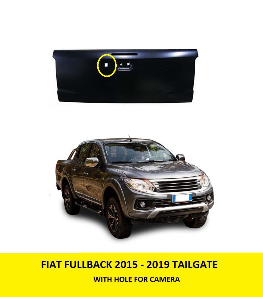 FIAT FULLBACK 2015 - 2019 TAILGATE BOOT WITH CAMERA & BRAKE LIGHT HOLE 6724A188