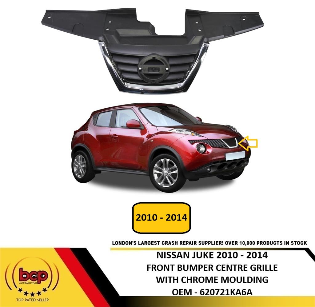 NISSAN JUKE 2010 - 2014 MAIN GRILLE RADIATOR GRILLE WITH CHROME TRIM NEW