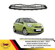 NISSAN MICRA K13 2011 – 2013 CENTRE GRILLE MATT BLACK WITH CHROME MOULDING