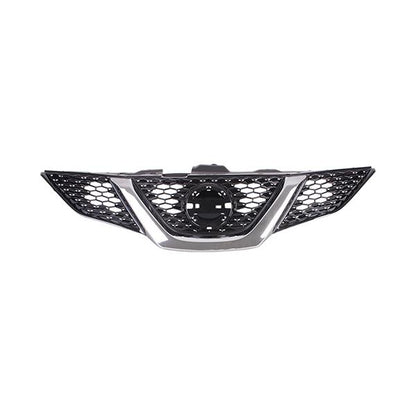 NISSAN QASHQAI 2014 - 2017 FRONT MAIN GRILLE CHROME WITH CAMREA HOLE NO BADGE