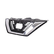 FOR NISSAN QASHQAI 2017 - 2021 FRONT GRILLE WITH CHROME with CARMERA hole
