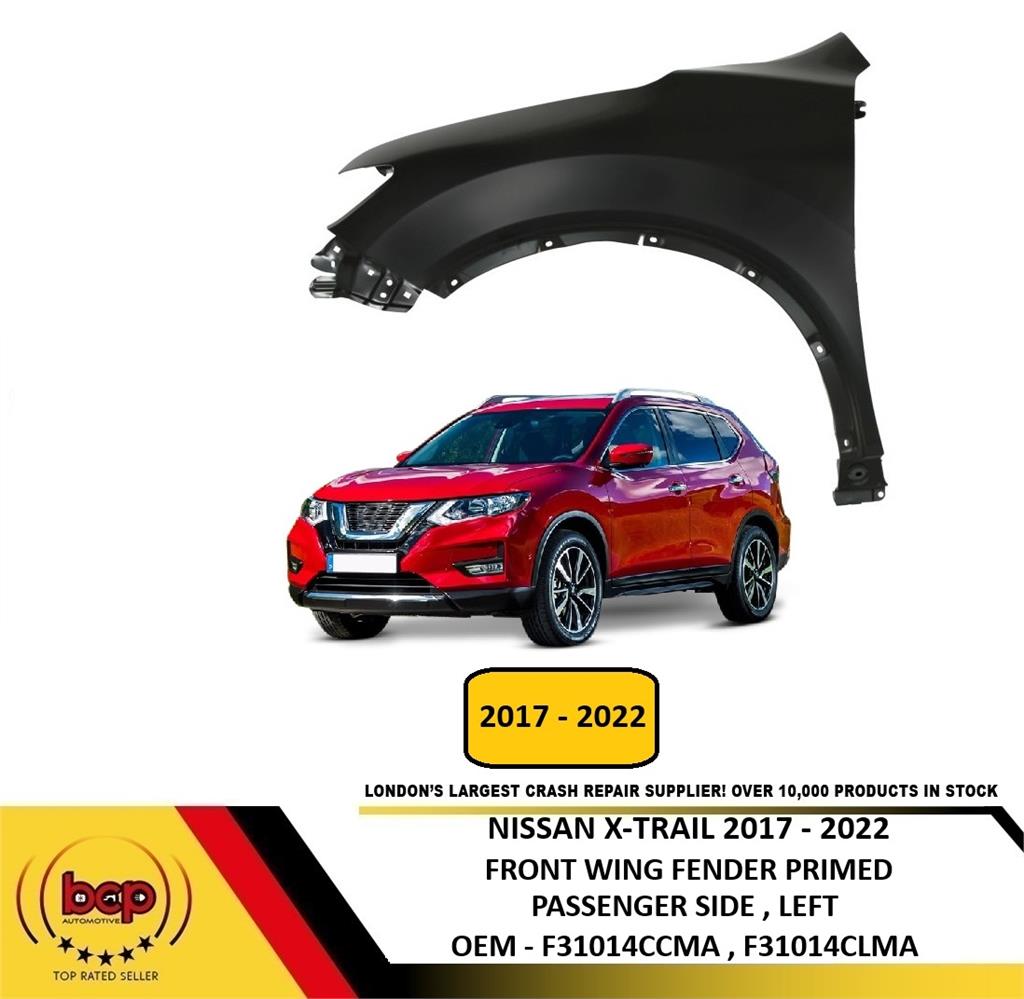 NISSAN X TRAIL 2017 - 2022 PASSENGERS SIDE FRONT WING FENDER PRIMED OEM SPEC
