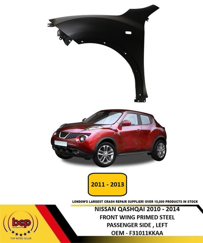 NISSAN JUKE 2010 - 2014 FRONT WING FENDER PRIMED STEEL PASSENGER SIDE LEFT NEW