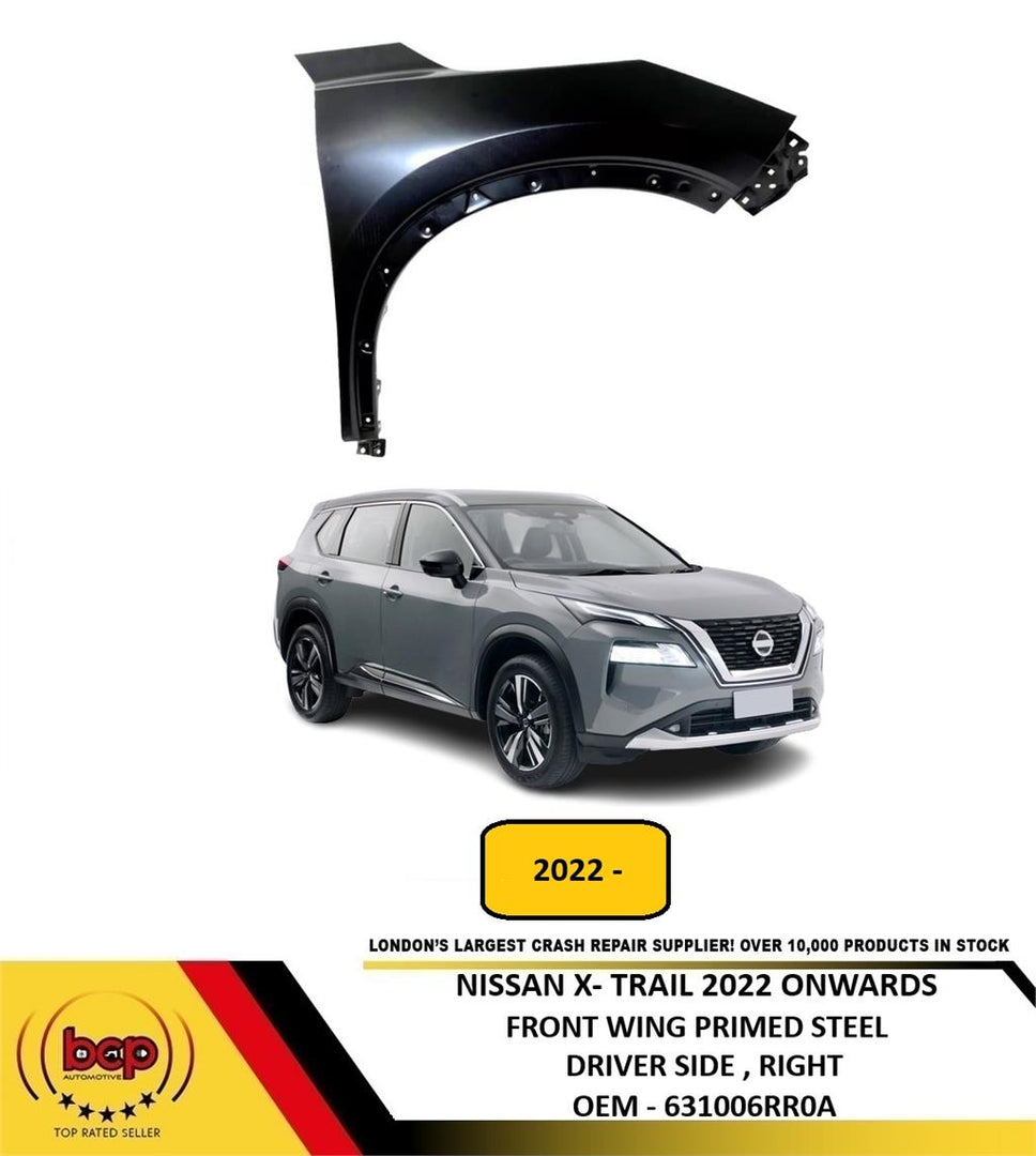 NISSAN XTRAIL 2022 ONWARDS FRONT WING PRIMED STEEL DRIVER SIDE RIGHT
