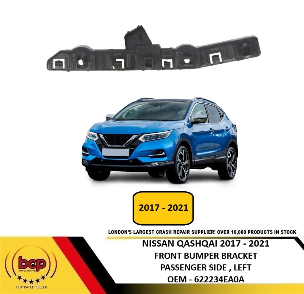 NISSAN QASHQAI 2017 - 2021 FRONT BUMPER MOUNTING BRACKET PASSENGER SIDE LEFT NEW