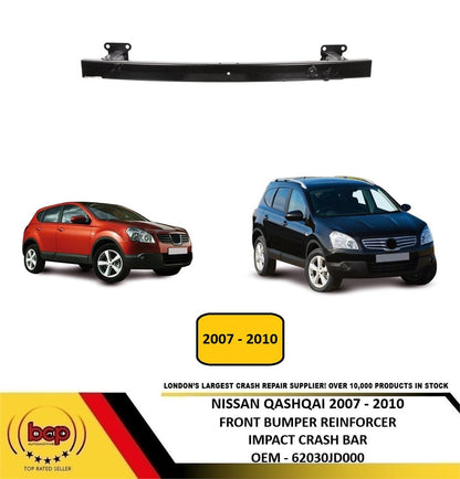 NISSAN QASHQAI 2007 – 2010 FRONT BUMPER REINFORCEMENT CARRIER CRASH BAR