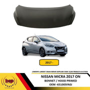 NISSAN MICRA 2017 ONWARDS BONNET HOOD STEEL 651005FA0J DELIVERED