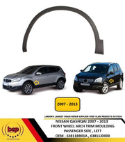 NISSAN QASHQAI 2007 - 2013 FRONT WING WHEEL ARCH TRIM PASSENGER SIDE LEFT NEW