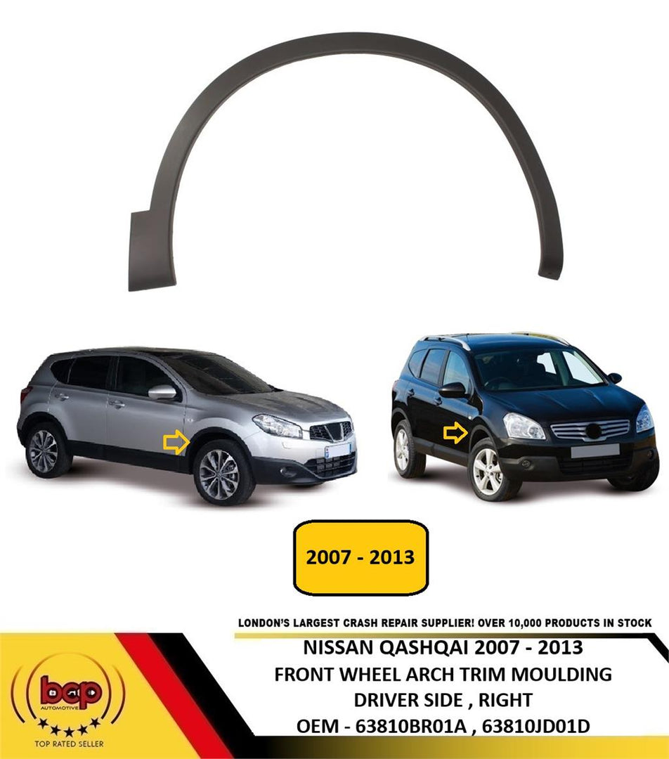 NISSAN QASHQAI 2007 - 2013 FRONT WING WHEEL ARCH TRIM DRIVER SIDE RIGHT NEW