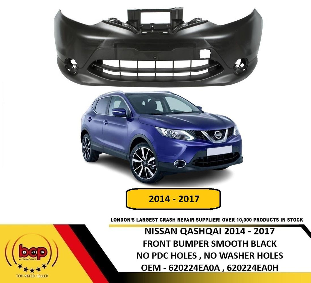 FITS NISSAN QASHQAI 2014 - 2017 FRONT BUMPER NO PARKING SENSOR HOLES