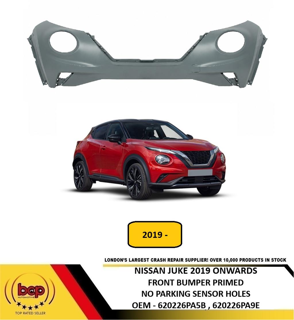 NISSAN JUKE 2019 ON FRONT BUMPER PRIMED NO PARKING SENSOR HOLES NEW 620226PA9E