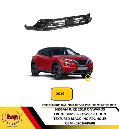 NISSAN JUKE 2020 ONWARD FRONT BUMPER LOWER SPOLIER BUMPER TRIM