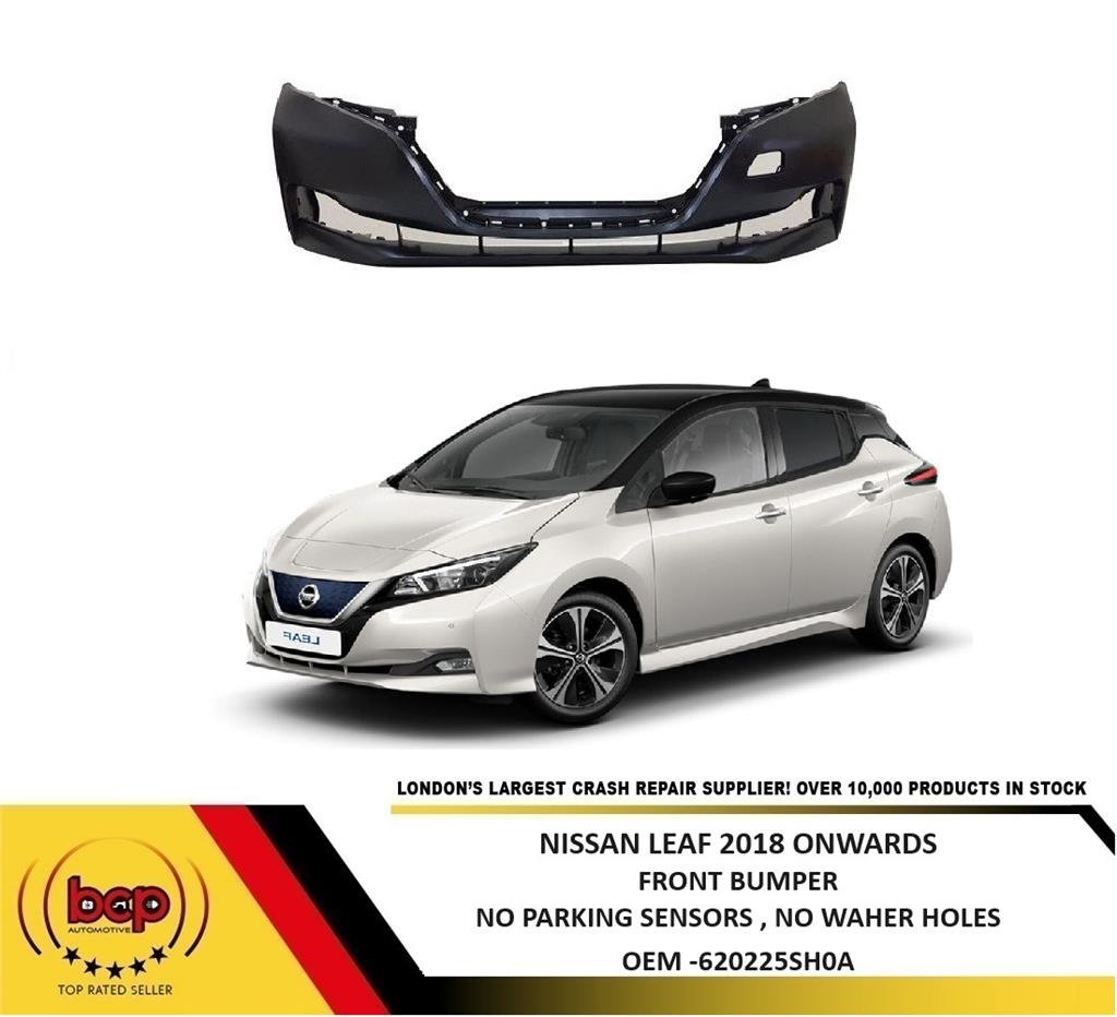 NISSAN LEAF 2018 ON FRONT BUMPER PRIMED WITH MARKING FOR PARKING SENSORS