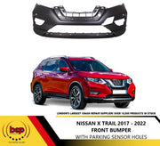FOR NISSAN XTRAIL 2017 - 2022 FRONT BUMPER WITH PARKING SENSORS 620226FR2H