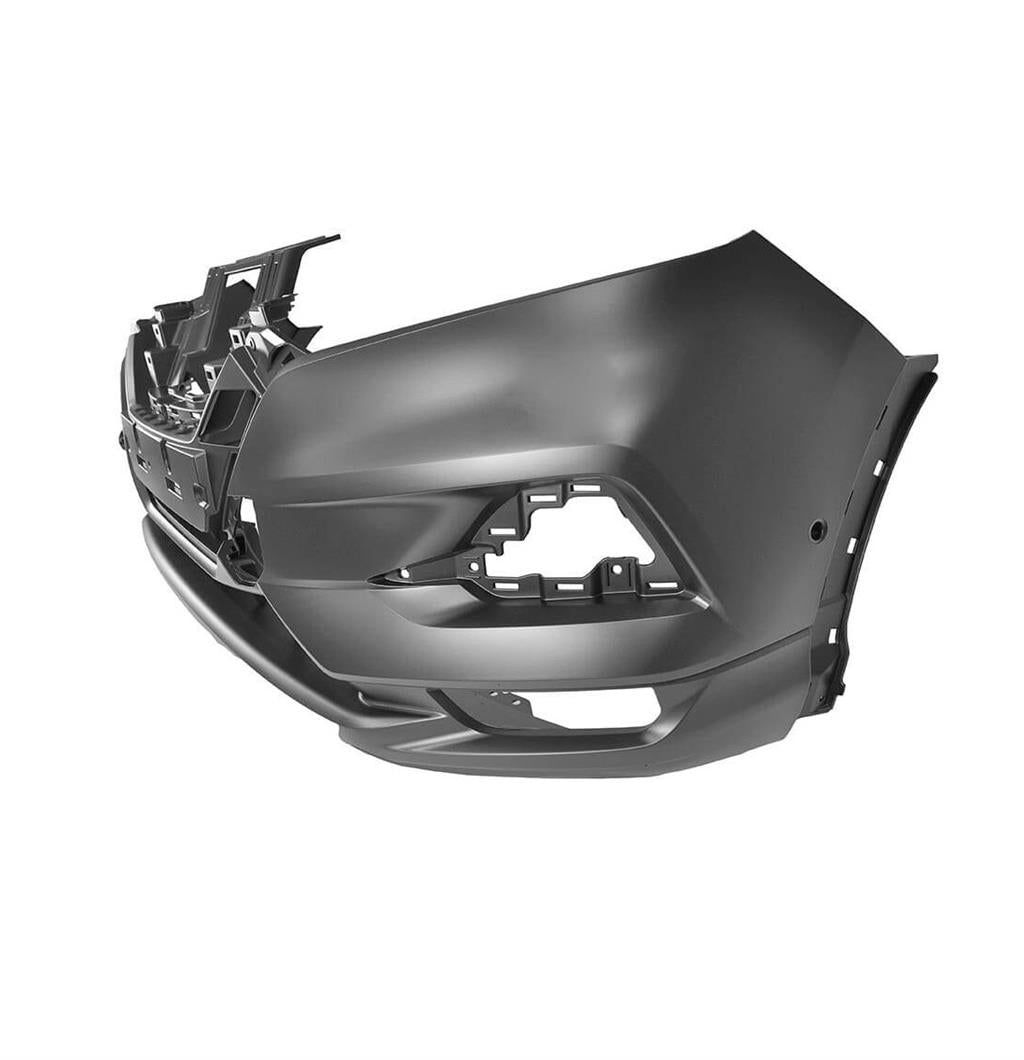 NISSAN QASHQAI 2017 - 2021 FRONT BUMPER PRIMED WITH 2 PDC NO WASHER HOLES NEW