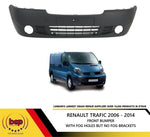 Load image into Gallery viewer, RENAULT TRAFFIC 2006 - 2014  FRONT BUMPER WITH FOG LIGHT LAMP HOLES NO BRACKETS
