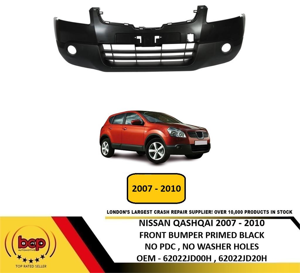 FITS NISSAN QASHQAI 2007- 2010 FRONT BUMPER PRIMED READY TO PAINT OEM QUALITY
