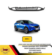 NISSAN QASHQAI 2021 - 2024  FRONT BUMPER LOWER SPOLIER TRIM DIFFUSER TEXTURED