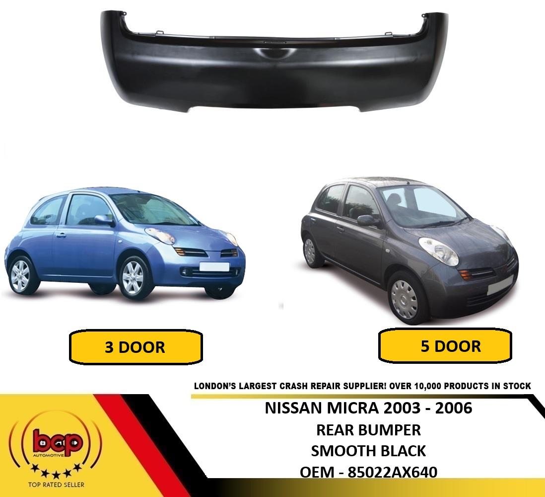 FITS NISSAN MICRA K12 2003 - 2005 REAR BUMPER NOT PRIMED OEM SPEC AMAZING FIT
