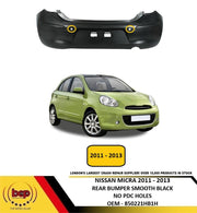 NISSAN MICRA K13 2011- 2013 REAR BUMPER NOT PRIMED WITH PARKING SENSOR HOLES