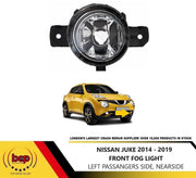 NISSAN JUKE 2014 - 2019 FRONT FOG LIGHT PASSENGER SIDE LEFT FOGLAMP