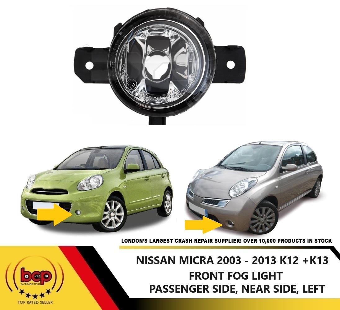 NISSAN MICRA K12 2003 - 2010 FRONT FOG LIGHT PASSENGER SIDE LEFT FOGLAMP
