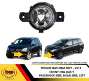 NISSAN QASHQAI 2007 - 2010 FRONT FOG LIGHT PASSENGER SIDE LEFT FOGLAMP