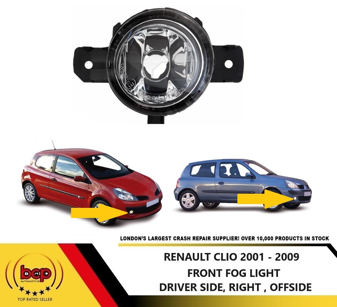 RENAULT CLIO 2001 - 2005 FRONT FOG LIGHT DRIVER SIDE RIGHT FOGLAMP
