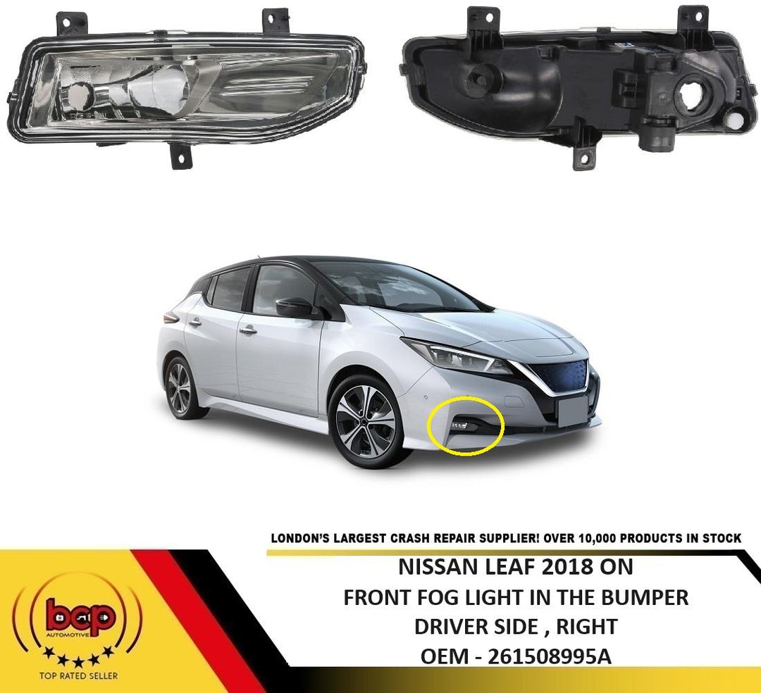 NISSAN LEAF 2018 ON  FRONT FOG LIGHT FOGLAMP DRIVER SIDE RIGHT
