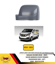 RENAULT TRAFIC 2014 - 2019 DOOR WING MIRROR COVER PRIMED PASSENGER SIDE LEFT