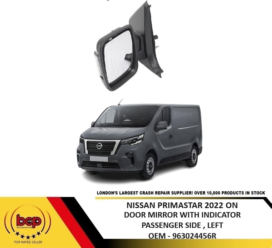 Nissan Primastar 2022 ON DOOR MIRROR ELECTRIC HEATED WITH INDICATOR PASSENGERS