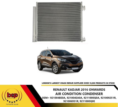 RENAULT KADJAR 2016 ONWARDS AIR CONDITION CONDENSER Air Con Radiator