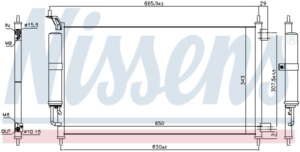 NISSAN NOTE 2006 - 2013 AIR CONDITION CONDENSOR A/C CONDENSER AIR CON RADIATOR